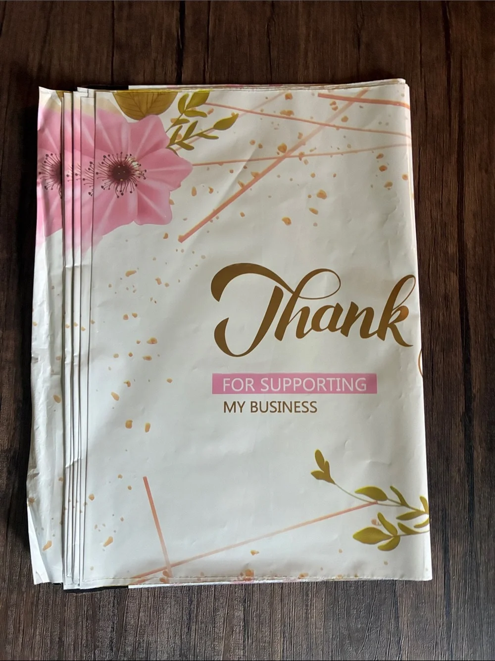 10 Count Thank You Pattern Polymailers